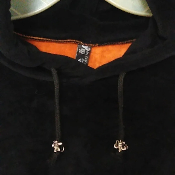 LUX VELOUR SWEATSHIRT, STREETWEAR HOODIE LINED WITH VELOUR - Picture 3 of 11